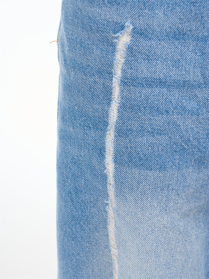 Female American Retro Personalized Split Wide Leg Pants