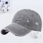 Outdoor Embroidered Printed Washed Hole Baseball Cap