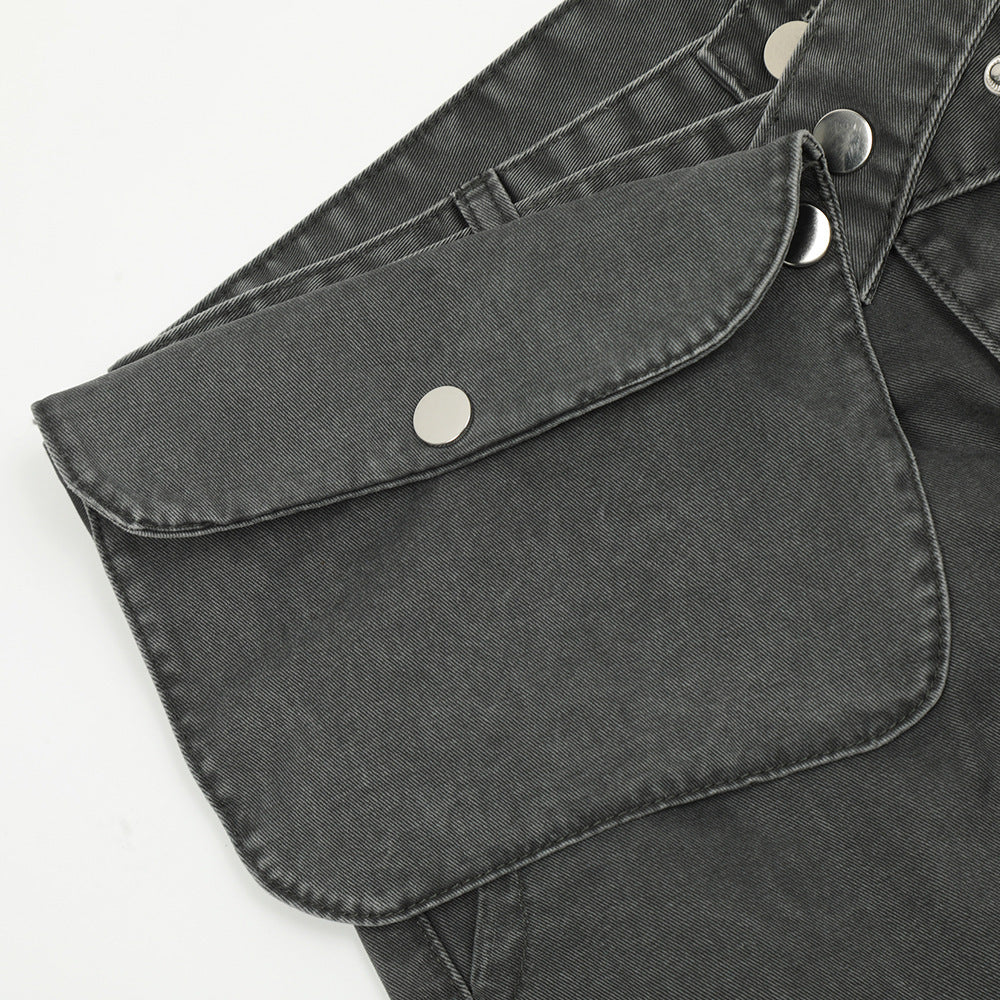 Loose Denim Trousers Men's Outdoor Tactics