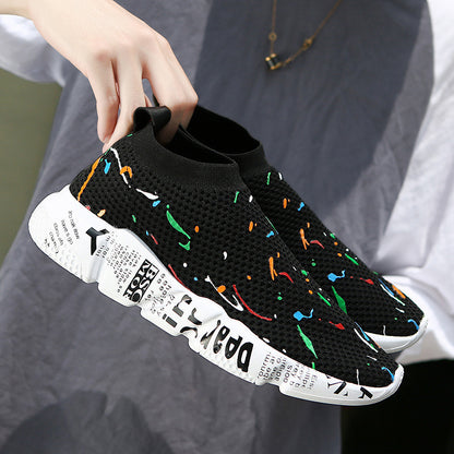 Canvas shoes breathable mesh shoes