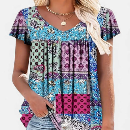 Women's Vest Sleeveless T-shirt Floral Summer Top