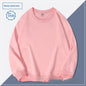 Men's Round Neck Hoodie Solid Color Couple's Shirt