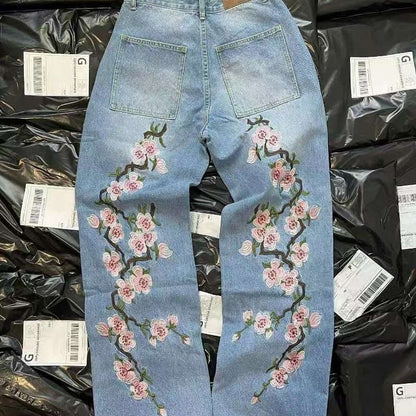 American Retro Washed Summer New Casual Loose Trousers