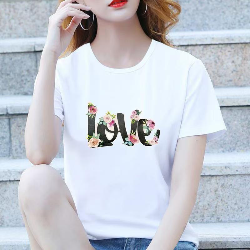 Personal Influencer Springsummer Casual Short-sleeved T-shirt For Women