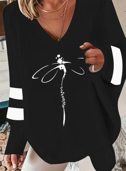 Casual Long Sleeve Loose Sweatshirt