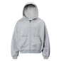 Men's And Women's Same Simple Personality Rivet Zipper Casual Loose-fitting Hoodie Sweater Coat