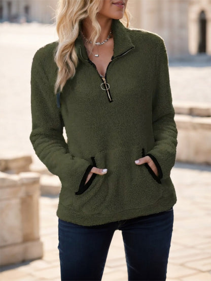 Color Block Pullover Sweatshirt