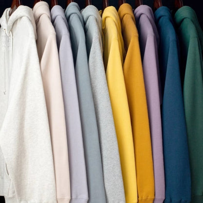 Sweater Heather Gray For Men Warm Orange Black Fleece-lined Thick Hoodie For Women