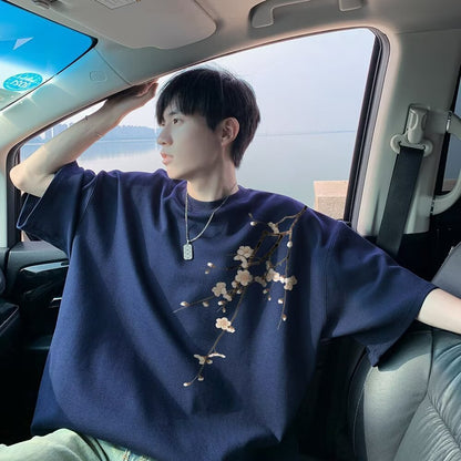 New Chinese Style Chinese Style Embroidery Men's T-shirt