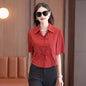 Chinese Style Summer Loose Solid Color Shirt