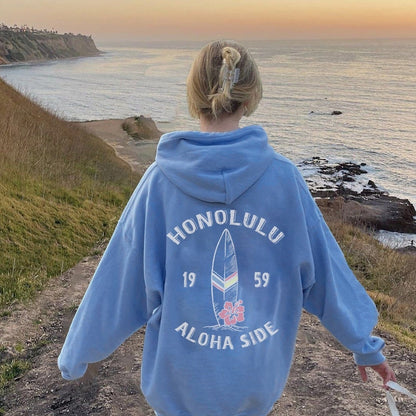 Letter Loose Comfortable Top Women's Color Pattern Sweater