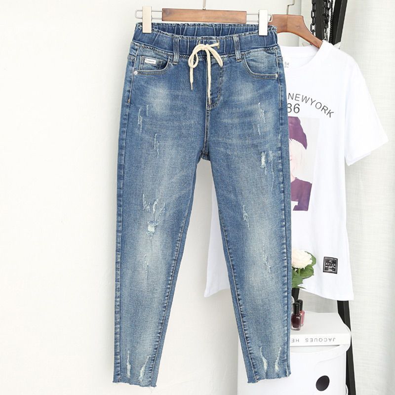 Oversized Jeans Women's Loose High Waist Harem Pants