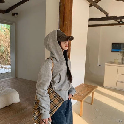 Long Sleeve Autumn And Winter Waist Trimming Coat Cardigan Top