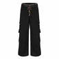Ribbon Waist Strap Wide-leg Workwear Straight-leg Pants
