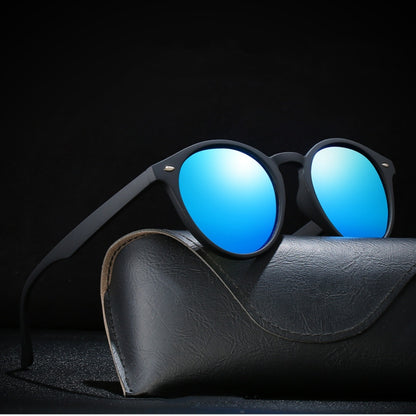 Women's Retro Polarized Round Colorful Film Sunglasses