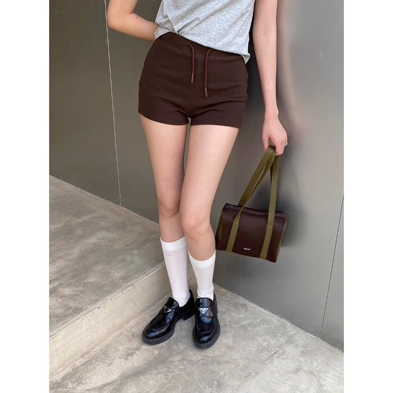 European And American Fitness Summer High Waist Yoga Hip Bag Hot Pants