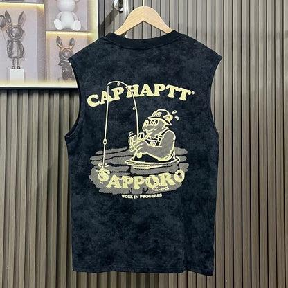 American-style Heavy Short-sleeved T-shirt Men's Summer High Sense