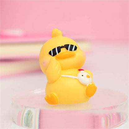 Yellow Duck Toy Car Ornaments Cool Duck Car Dashboard Decorations Duck
