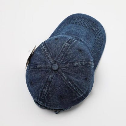 Denim Baseball Cap Men Wide-brimmed Sunhat