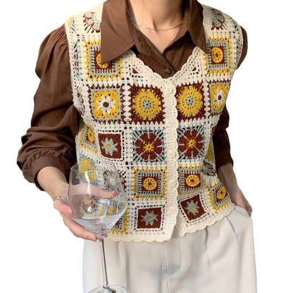 Ethnic Style Retro Loose Short Vest