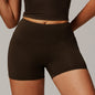 Brushed Polyester Tight Yoga Shorts