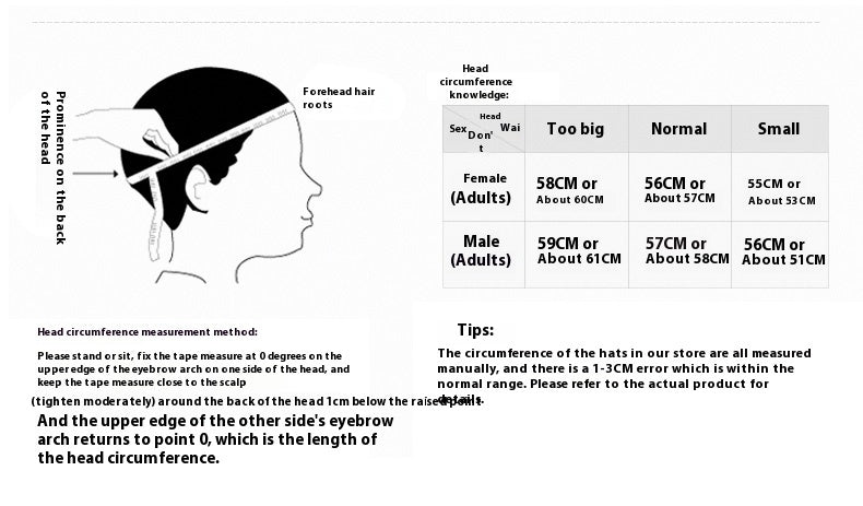 All-match Tall Crown Sunshade Breathable Peaked Cap