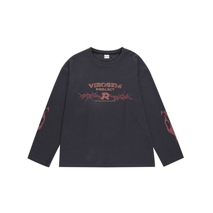 American Vintage Street Trendy Loose All-match Long-sleeved T-shirt