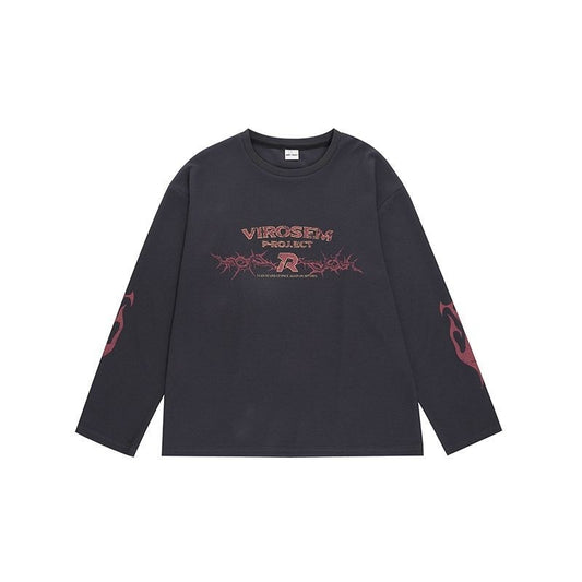 American Vintage Street Trendy Loose All-match Long-sleeved T-shirt