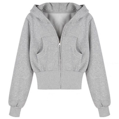 Long Sleeve Autumn And Winter Waist Trimming Coat Cardigan Top