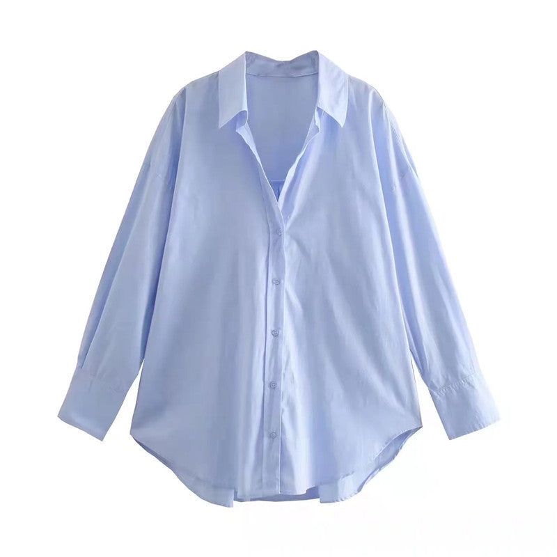 Urban Casual Multi-color Poplin Shirt