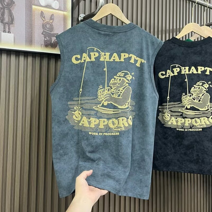 American-style Heavy Short-sleeved T-shirt Men's Summer High Sense