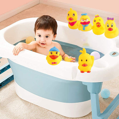 Yellow Rubber Ducks Preschool Bath Toys Bathtub Duckies Gift for Baby Shower Infants Toddlers Car Pool Float Halloween Adults Party Favors Carnival Decorations (Small Assorted 2.2''-12Pcs)