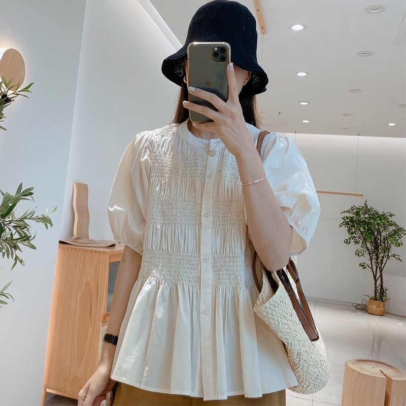 Summer New Loose Slimming Short-sleeved Shirt For Women