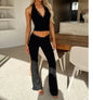 Women's Lace Athletic Clothing Blouse And Pants