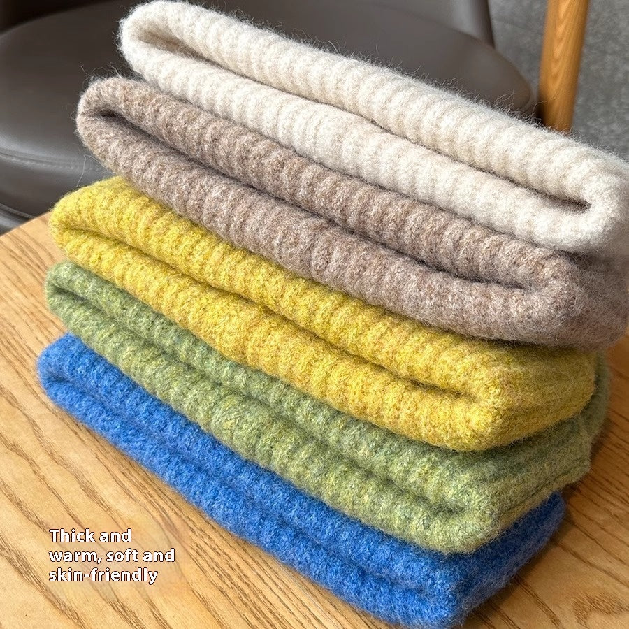 Girls Loose Design Woolen Cap Slimming Face-looking Small Warm Hat