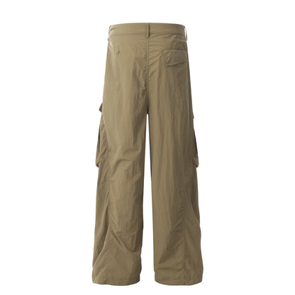 Hip Hop Big Workwear With Pocket Trousers Men's Design Sense