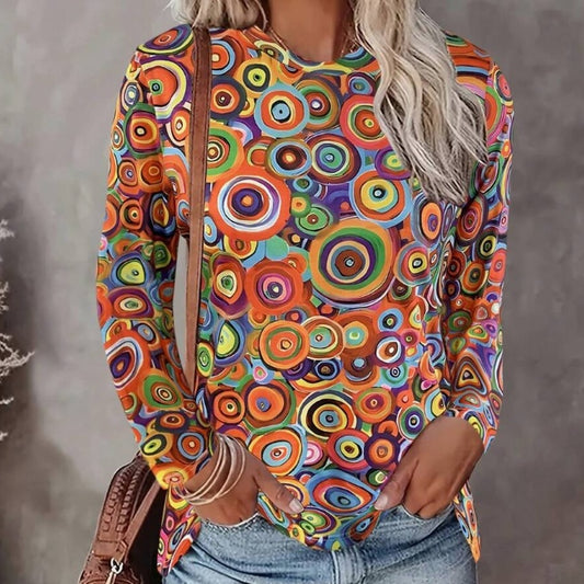 Women's Round Neck Long Sleeve