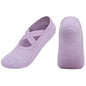 Non-slip Glue Women's Antibacterial Cotton Cross Strap Yoga Socks