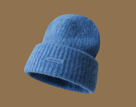 Girls Loose Design Woolen Cap Slimming Face-looking Small Warm Hat