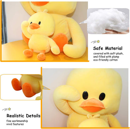 27Inch Plush Duck Stuffed Animal Soft Toys Yellow Duckling Duckie Stuff, Funny Cuddly Gifts