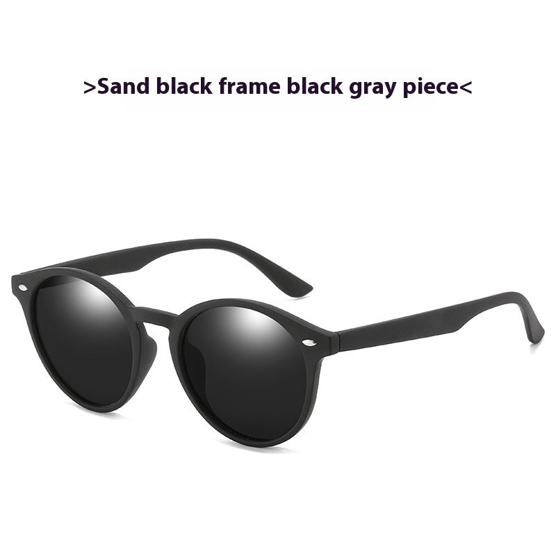 Women's Retro Polarized Round Colorful Film Sunglasses