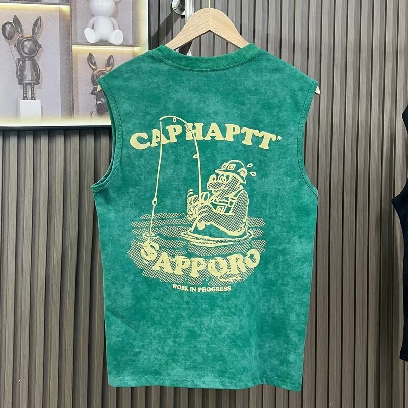 American-style Heavy Short-sleeved T-shirt Men's Summer High Sense