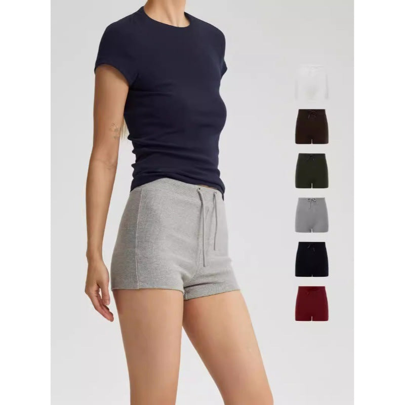 European And American Fitness Summer High Waist Yoga Hip Bag Hot Pants