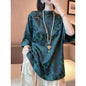 High-grade New Chinese Style Buckle Rayon Top