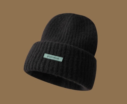 Girls Loose Design Woolen Cap Slimming Face-looking Small Warm Hat