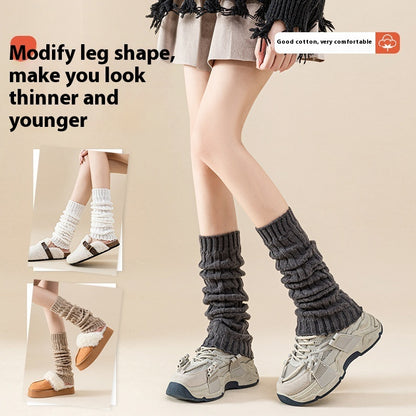 Knitted Long Wool Bunching Socks