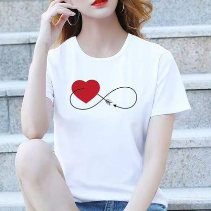 Personal Influencer Springsummer Casual Short-sleeved T-shirt For Women