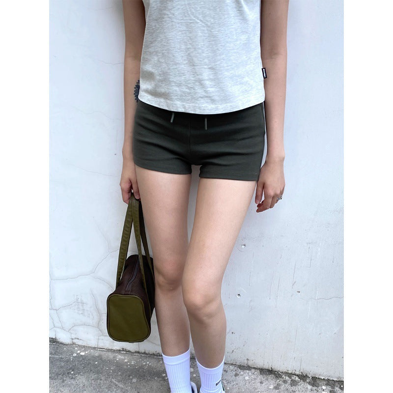 European And American Fitness Summer High Waist Yoga Hip Bag Hot Pants