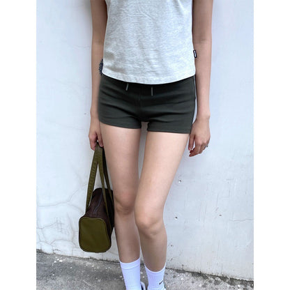 European And American Fitness Summer High Waist Yoga Hip Bag Hot Pants