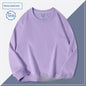 Men's Round Neck Hoodie Solid Color Couple's Shirt